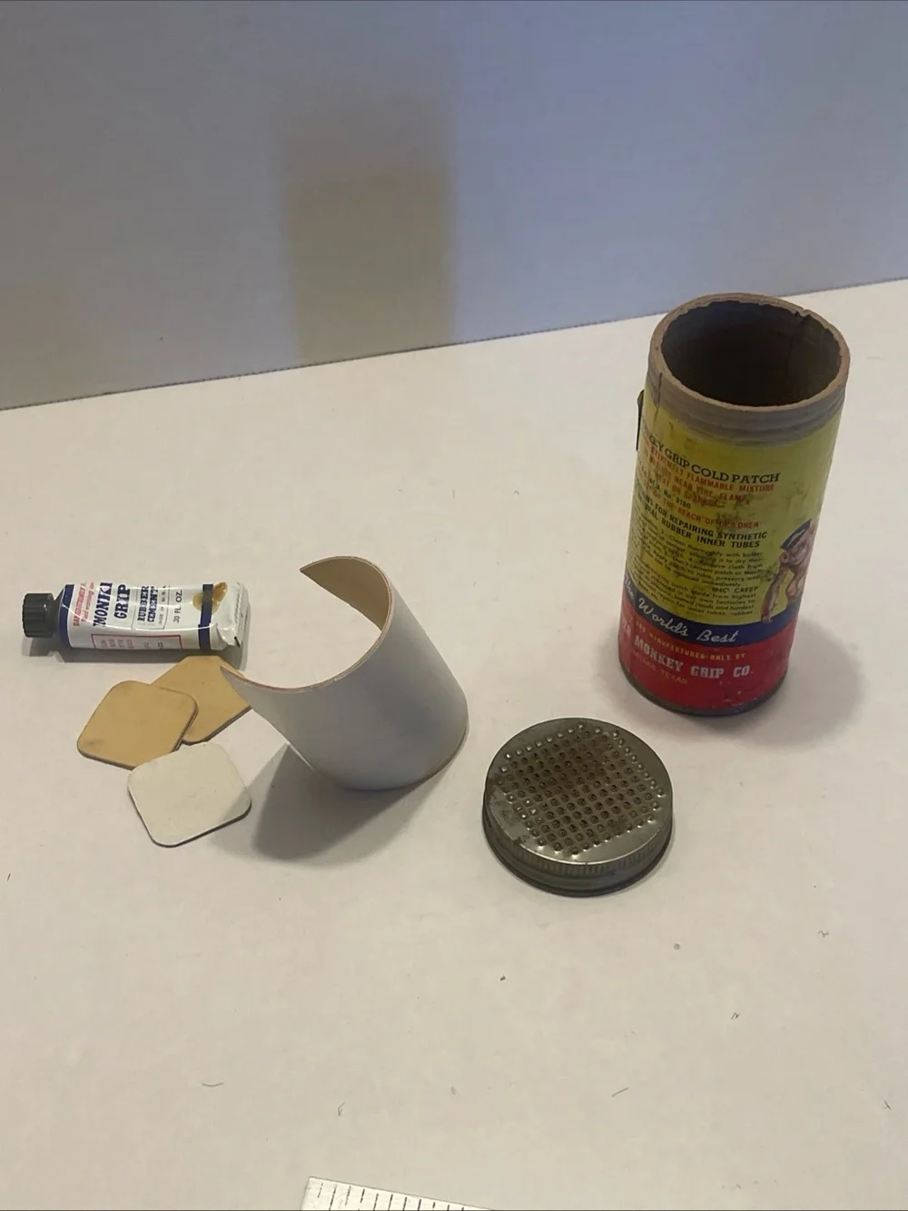 Monkey Grip Yellow & Red tin & Tube Repair Kit w/contents